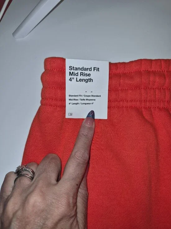 NWT Nike Women's Phoenix Fleece Mid-rise 4" length shorts. - Picture 6 of 6